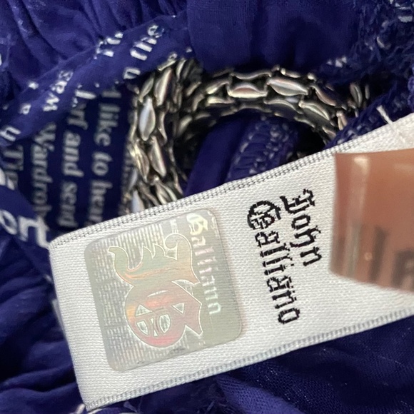 Y2k John Galliano Newspaper Print 2000s Halter Neck Mini Dress - Picture 4 of 6